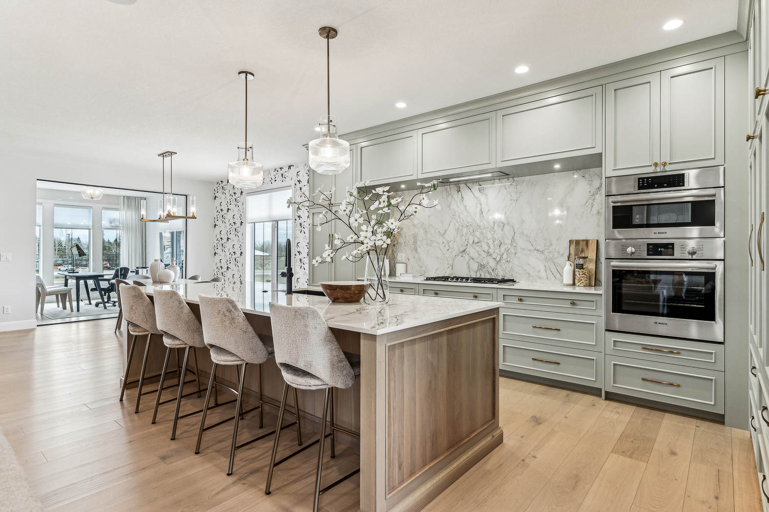 Calgary home builder photography luxury kitchen